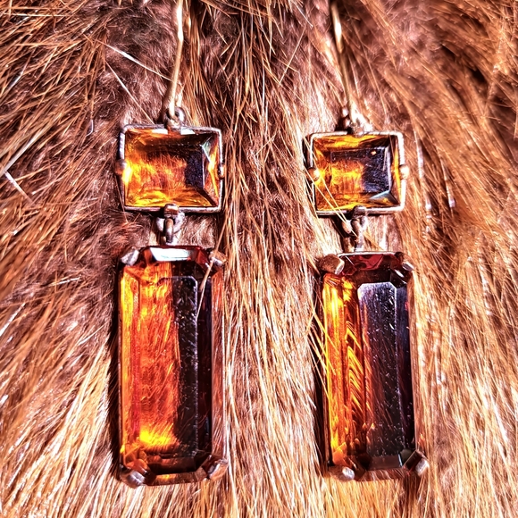 YSL 🇫🇷 Robert Goossens' PRISM cut earrings!!! Vintage *RARE FIND* - Picture 2 of 12